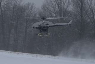 Flight in snow